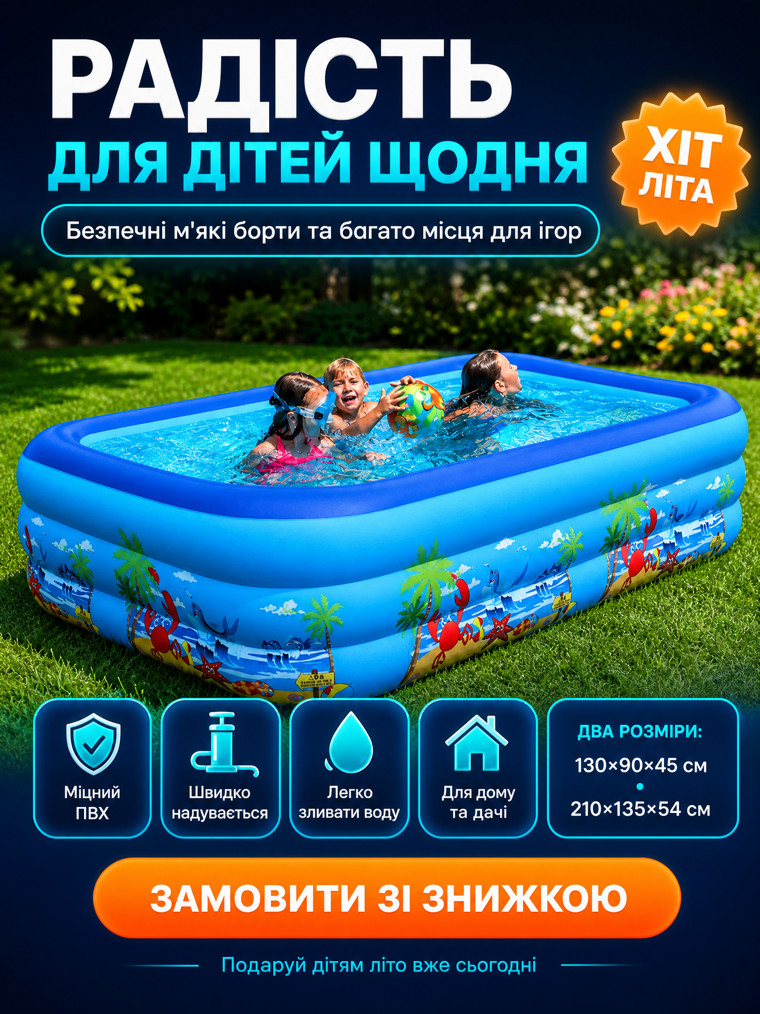 Діти у басейні